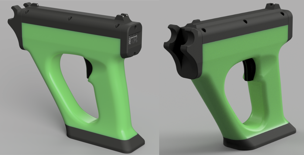 The handheld Arrow orientation tool for the NovEM system.